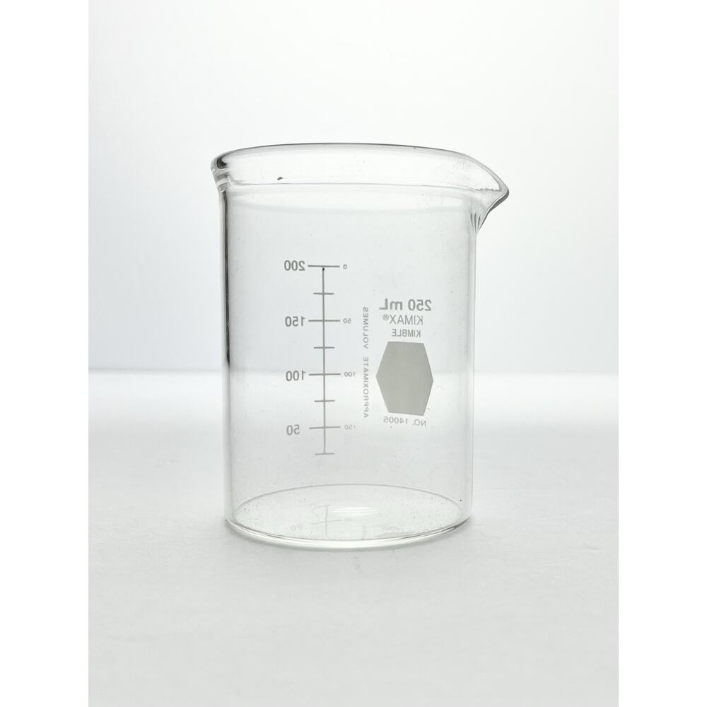 Set of 6 Kimax Kimble 250 ml Glass Beaker No. 14005 Chemistry Science - Picture 5 of 8